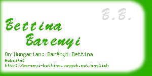 bettina barenyi business card